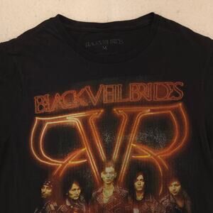 Black Veil Brides Band Crew Neck Graphic Shirt Mens Size Medium M Black
